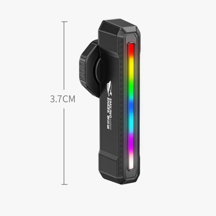 SMILING SHARK CW-D386B Smart Version Outdoor Bike Colorful Taillight Night Warning Light For Mountain & Road Bikes