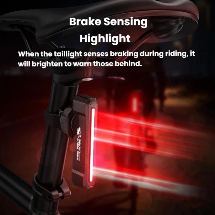 SMILING SHARK CW-D386A Basic Version Outdoor Bike Colorful Taillight Night Warning Light For Mountain & Road Bikes