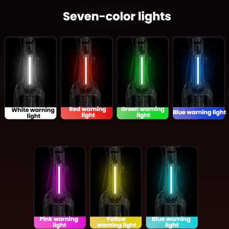 SMILING SHARK CW-D386A Basic Version Outdoor Bike Colorful Taillight Night Warning Light For Mountain & Road Bikes