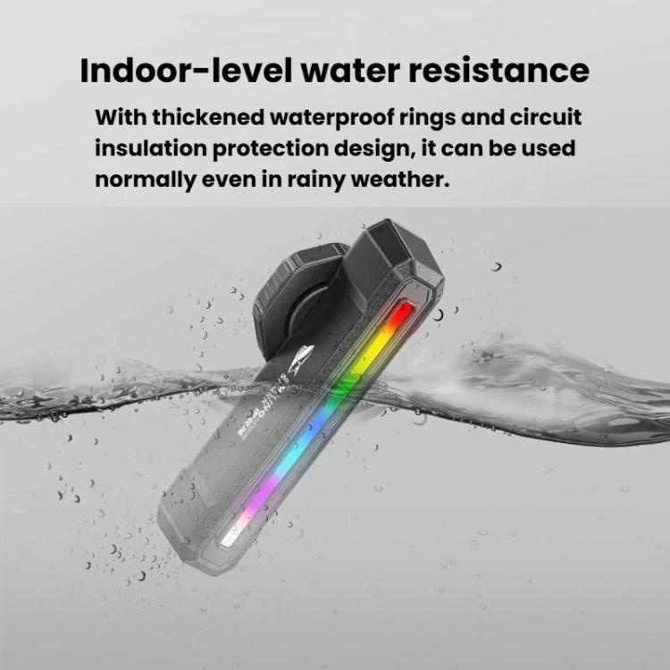 SMILING SHARK CW-D386B Smart Version Outdoor Bike Colorful Taillight Night Warning Light For Mountain & Road Bikes