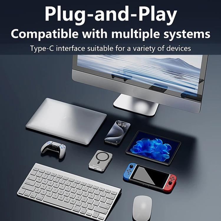 Blueendless MC806 8 In 1 Magnetic Dock NVMe SSD Enclosure USB 3.2 Hub