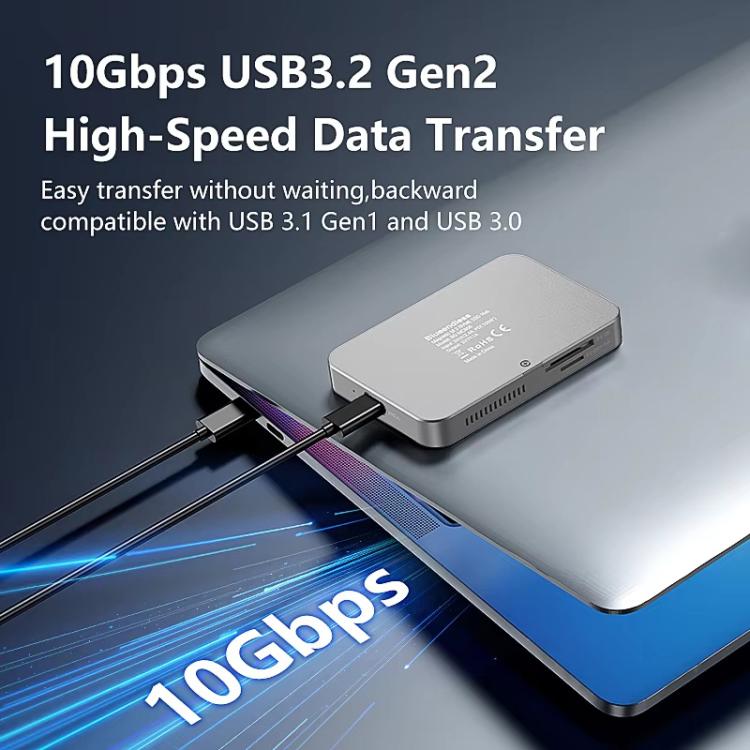 Blueendless MC806 8 In 1 Magnetic Dock NVMe SSD Enclosure USB 3.2 Hub