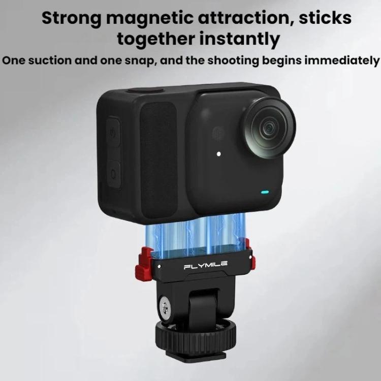 For Insta360 Go Ultra Flymile Magnetic Gimbal Quick Release Extension Base - Black
