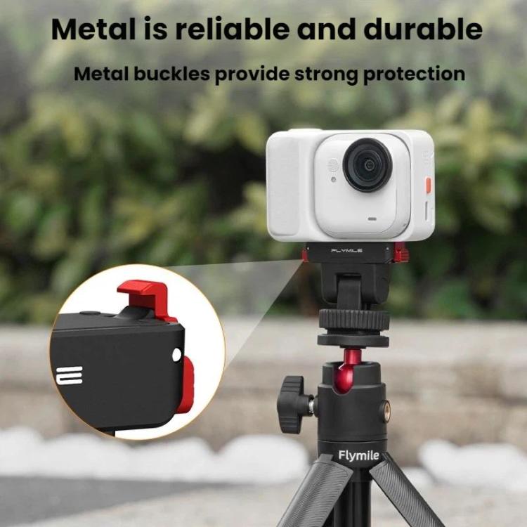 For Insta360 Go Ultra Flymile Magnetic Gimbal Quick Release Extension Base - Black