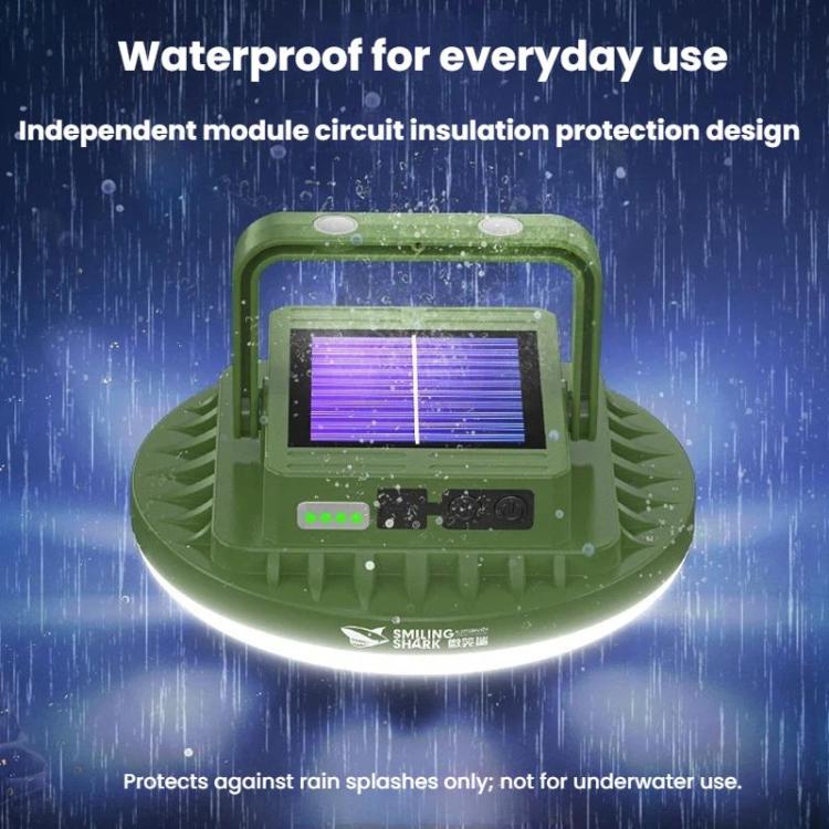 SMILING SHARK LY-8336-S Solar-Powered Camping Light Portable Outdoor Lighting Lamp, Spec: Small