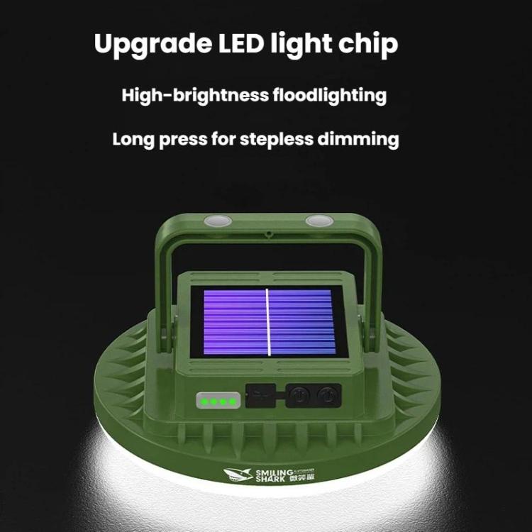 SMILING SHARK LY-8336-S Solar-Powered Camping Light Portable Outdoor Lighting Lamp, Spec: Small