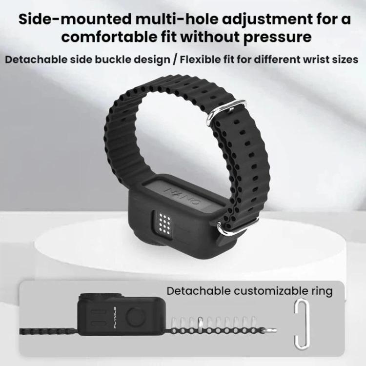 For DJI Osmo Nano Flymile Multi-Functional Wrist Strap - Black