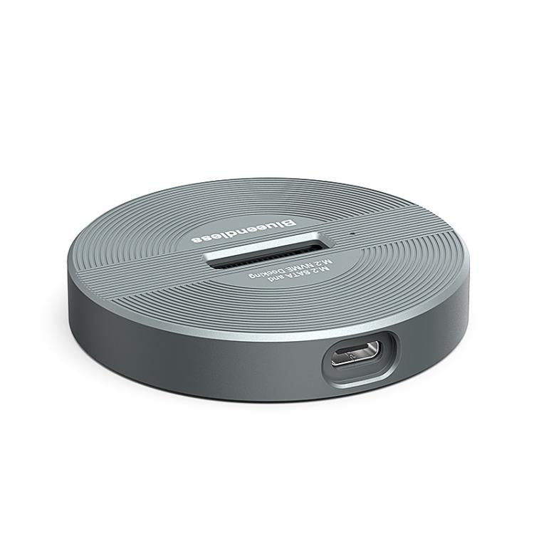 Blueendless SD03PA Aluminum Alloy SSD Enclosure M.2 NVMe / SATA Dual-Protocol Drive Bay - Gray