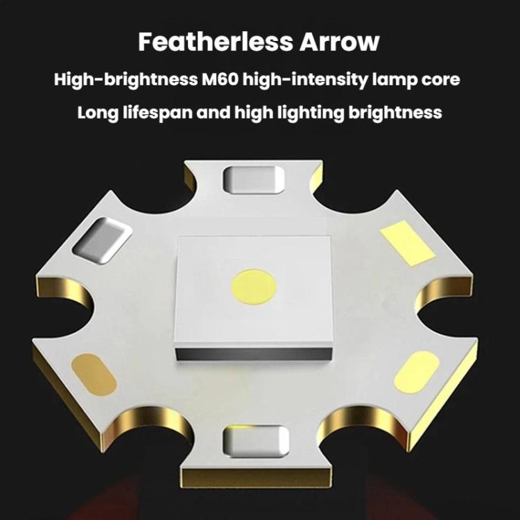 SMILING SHARK High-Brightness Flashlight With Power Display Outdoor Long-Range Spotlight, Spec: COB Side Light