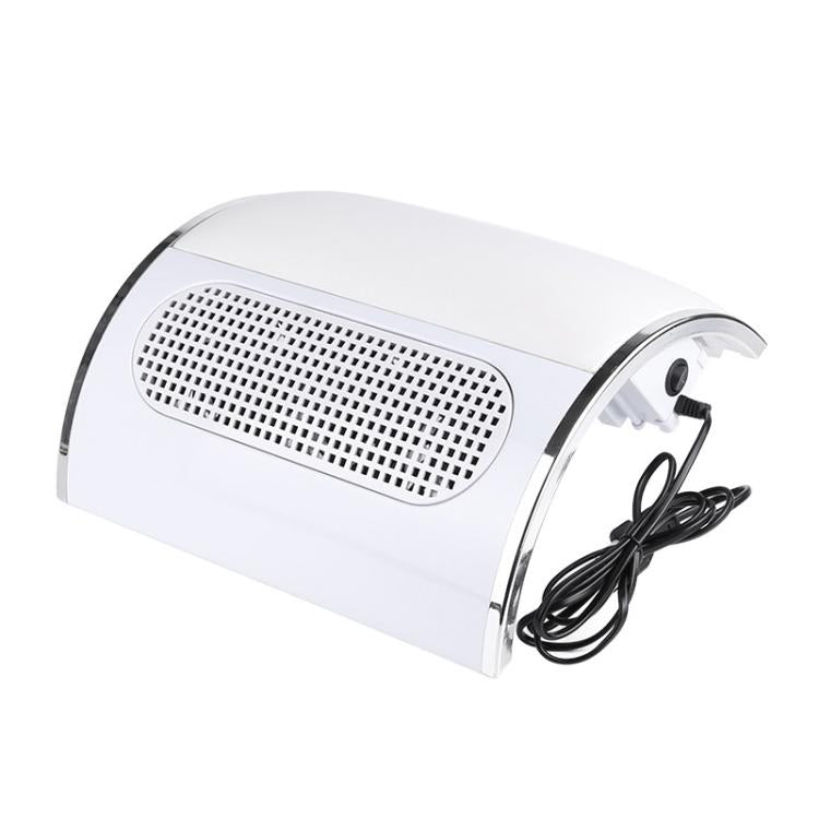 BLUEQUE BQ-858-5 Desktop Nail Dust Collector With Hand Rest Filter Mesh Triple-Fan Nail Dust Collector US Plug