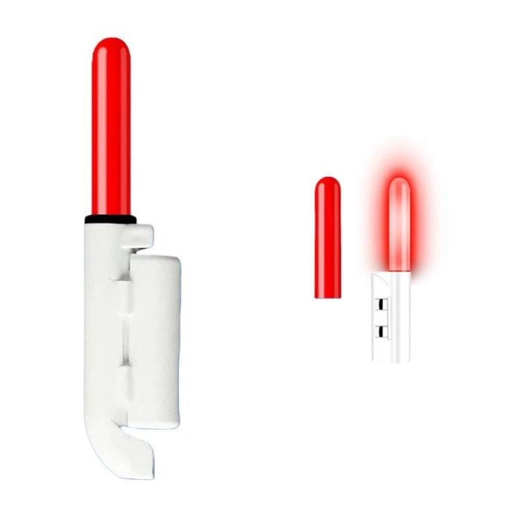 20pcs Slanted-bottom Night Fishing Electronic Rod Tip Light Waterproof Fishing Tackle, Color: Round-headed Red Light