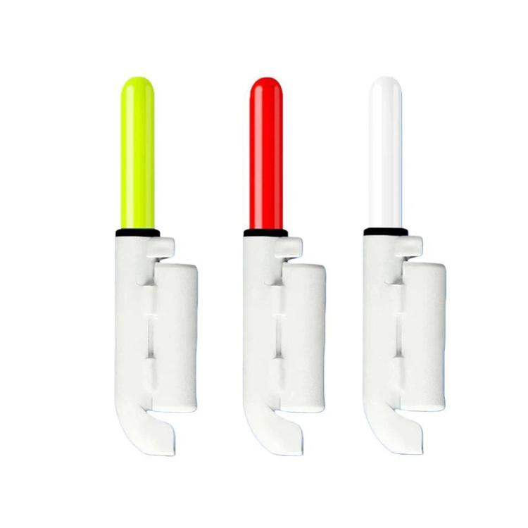 20pcs Slanted-bottom Night Fishing Electronic Rod Tip Light Waterproof Fishing Tackle, Color: Bite-activated Flashing Light