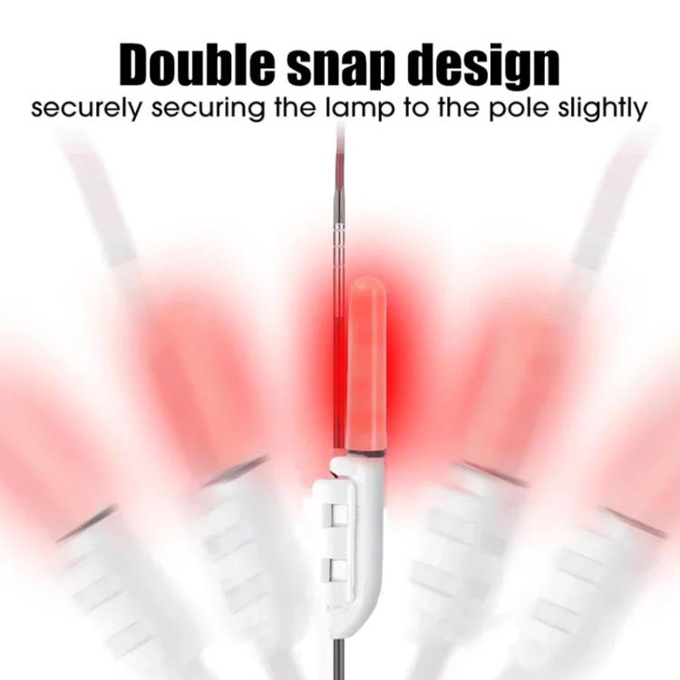 20pcs Slanted-bottom Night Fishing Electronic Rod Tip Light Waterproof Fishing Tackle, Color: Bite-activated Flashing Light
