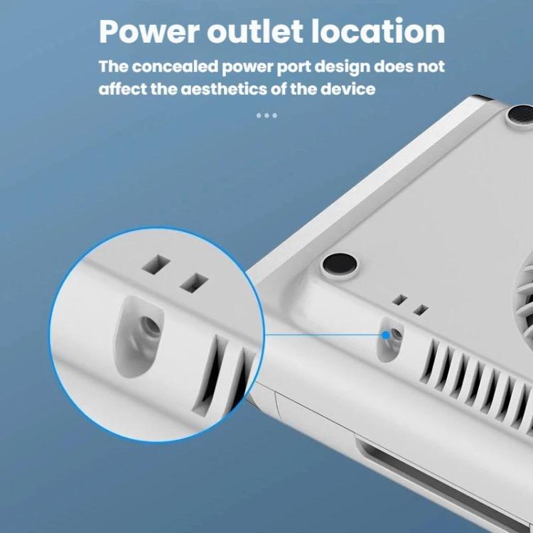 BLUEQUE 80W High Power Rechargeable Low-Noise Nail Dust Collector EU Plug