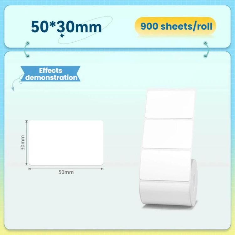 For NIIMBOT K3/K3W Thermal Label Paper, Size: T50x30mm-900pcs