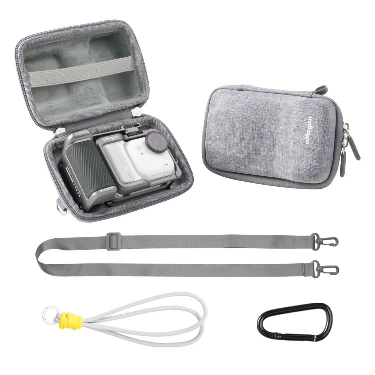 aMagisn Universal Case Bag For Action Camera Street Photography Grip Kit With Shoulder Strap - Gray