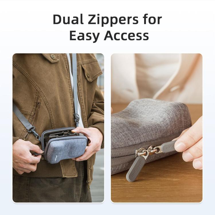 aMagisn Universal Case Bag For Action Camera Street Photography Grip Kit With Shoulder Strap - Gray