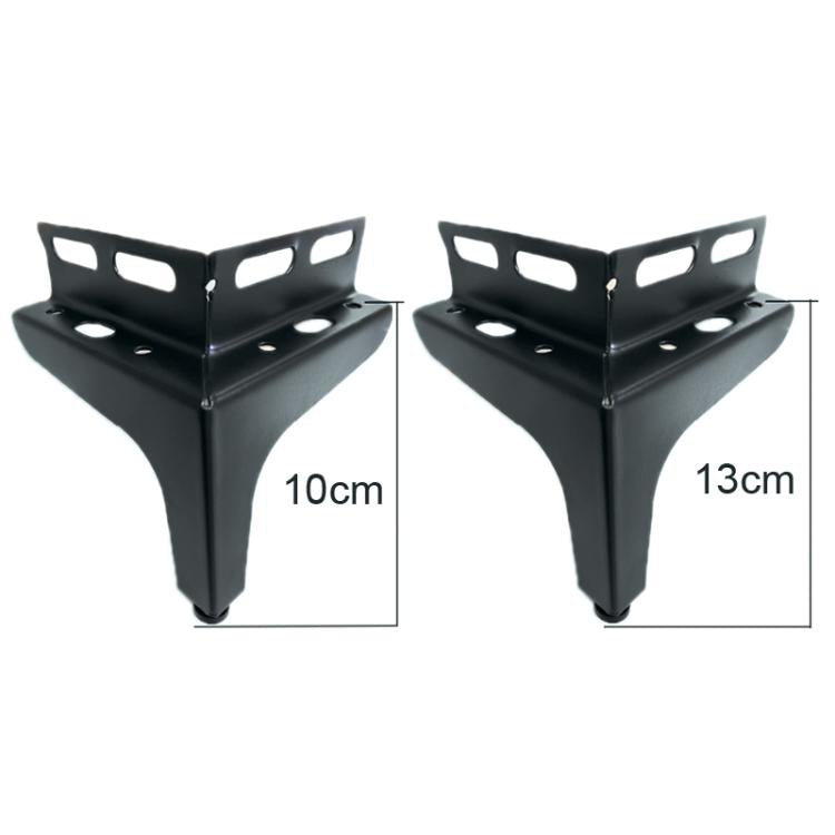 10pcs Furniture Support Legs With Self-tapping Screws Three-pronged Corner Brackets, Specification: 10cm