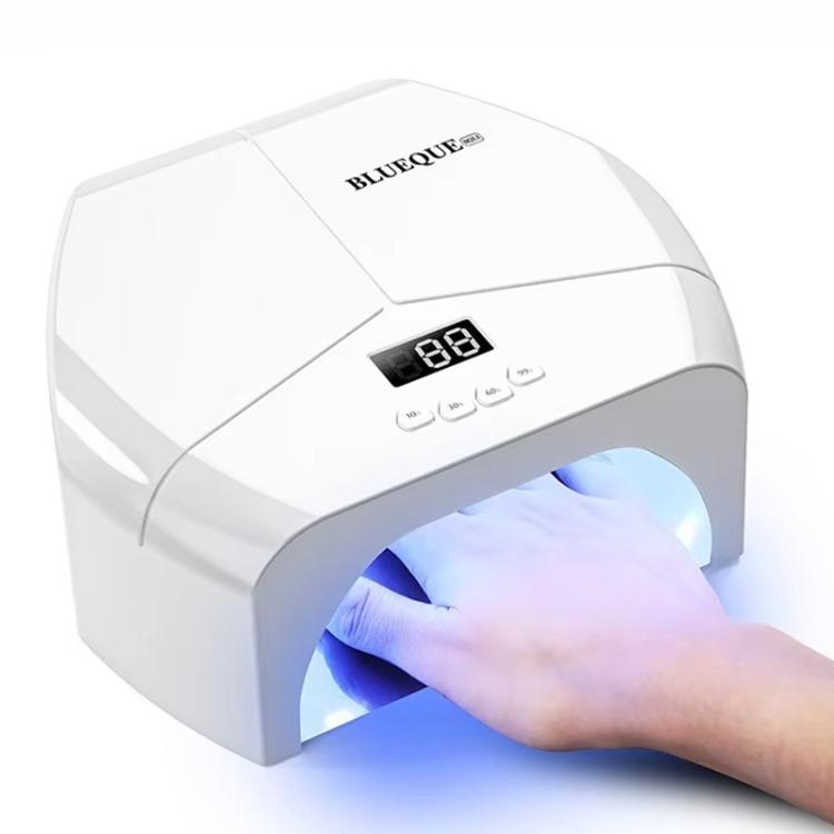 BLUEQUE L8 High Power Dual-LED Nail Lamp Nail Polish Gel Curing Light Therapy Machine, Spec: 72 Beads US Plug