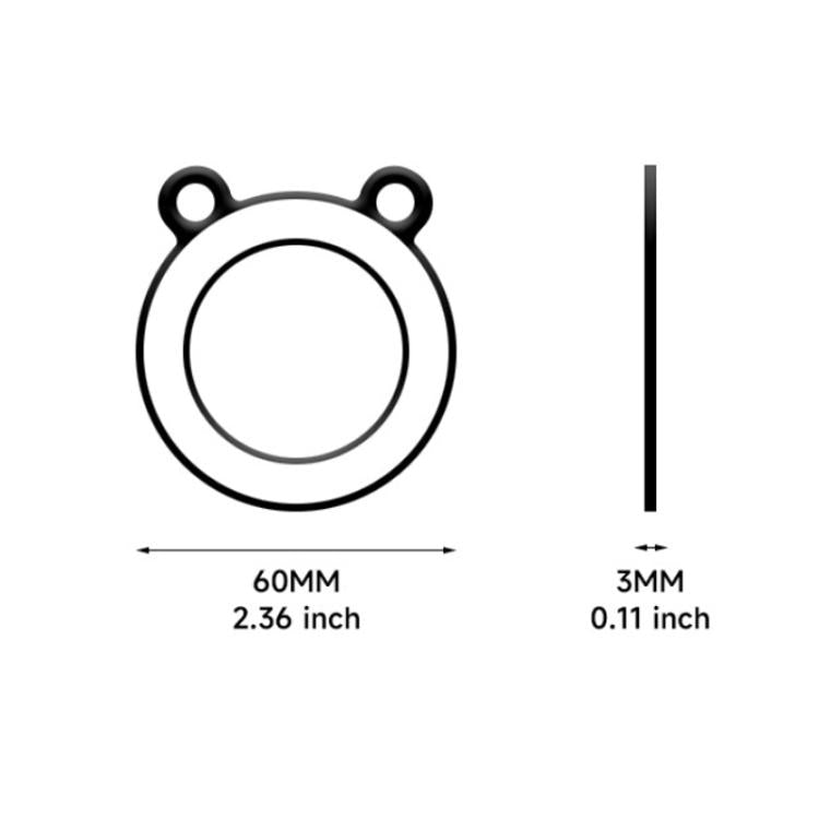 Adjustable Anti-loss Magnetic Bear Retractable Phone Lanyard - Black