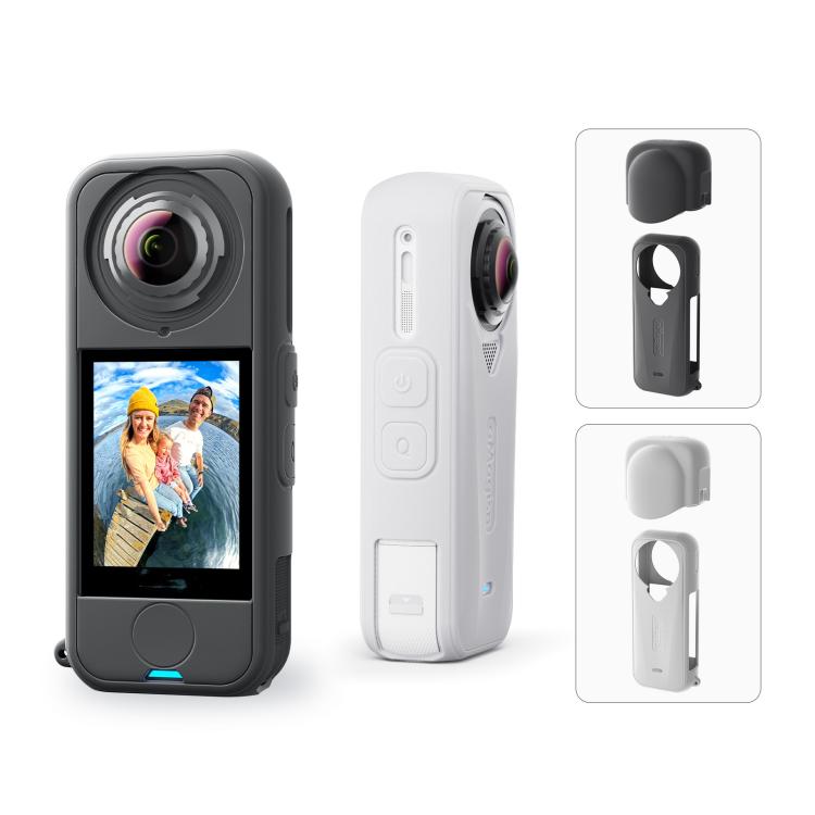 For Insta360 X4 Air Camera aMagisn Silicone Case Black
