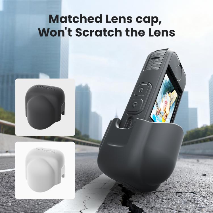 For Insta360 X4 Air Camera aMagisn Silicone Case Gray