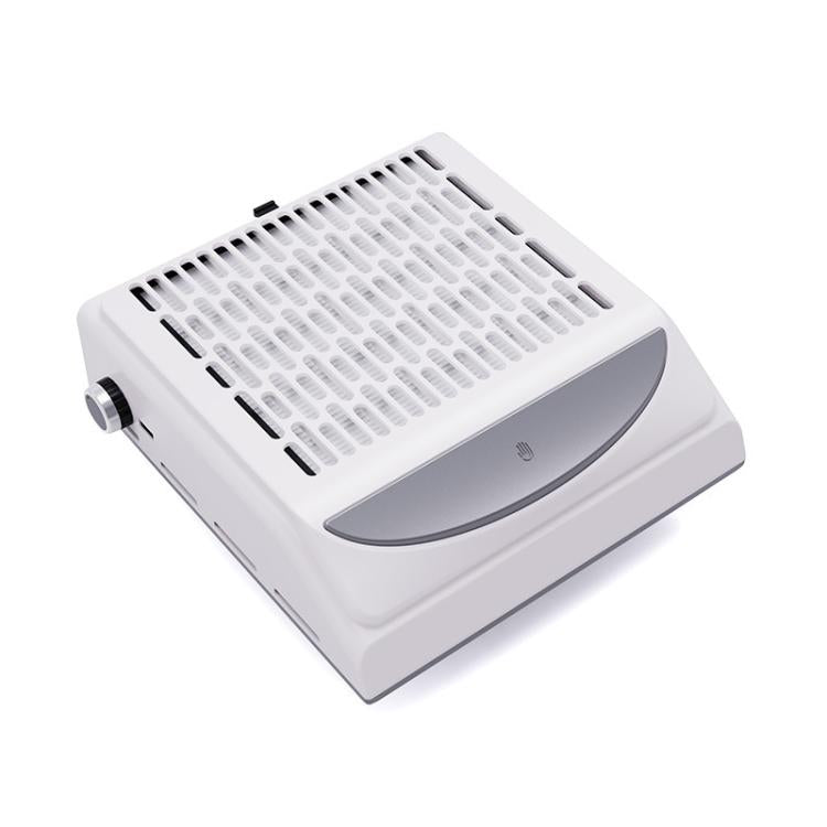 BLUEQUE BQ-858-10 Nail Dust Collector With Filter 100W High-Power Nail Dust Collector, Spec: US Plug  - White