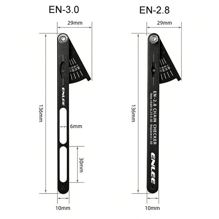 ENLEE Bike Chain Checker Chain Wear Measurement Tool, Style: Standard