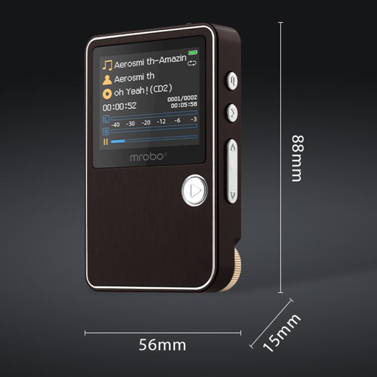 Mrobo HiFi Music Player With DAC Chip - 1.77-Inch Color Screen, Scroll Wheel Control, Supports Lossless Audio & AMV Video 32GB