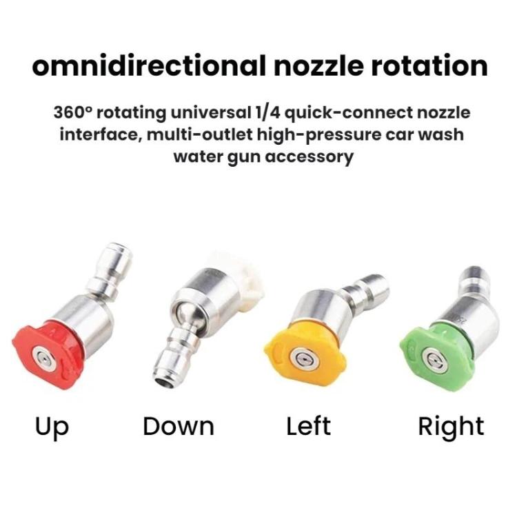 1/4-inch High-pressure Car Wash Machine Universal Rotating Quick-connect Nozzle