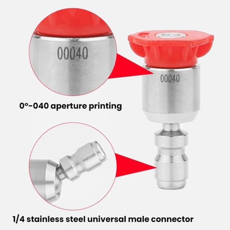 1/4-inch High-pressure Car Wash Machine Universal Rotating Quick-connect Nozzle