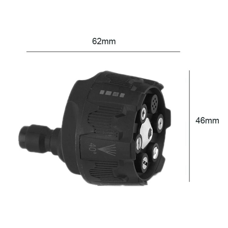 6 in 1 Car Wash Machine Wireless Portable Nozzle - Black
