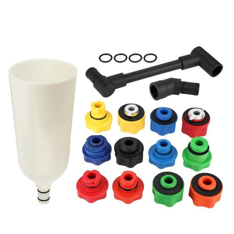 15pcs /Set Car Engine Oil Filling Funnel Set - 42x39x18cm