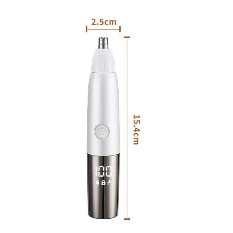 Fully Washable Digital Electric Nose Hair Trimmer, Color: 3 In 1 Gray