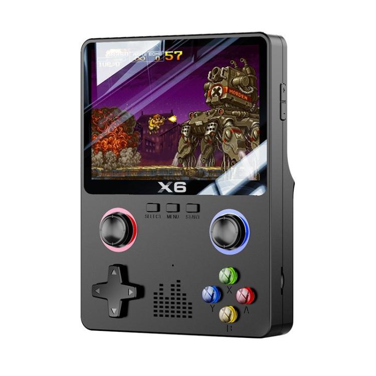 X6 Gaming Console Handheld Emulator Multi-Functional Retro Dual-Joystick HD Color Screen 32G Arcade, Size: Single-player