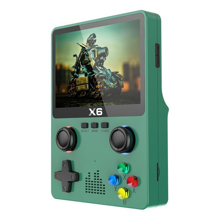 X6 Gaming Console Handheld Emulator Multi-Functional Retro Dual-Joystick HD Color Screen 32G Arcade, Size: Single-player