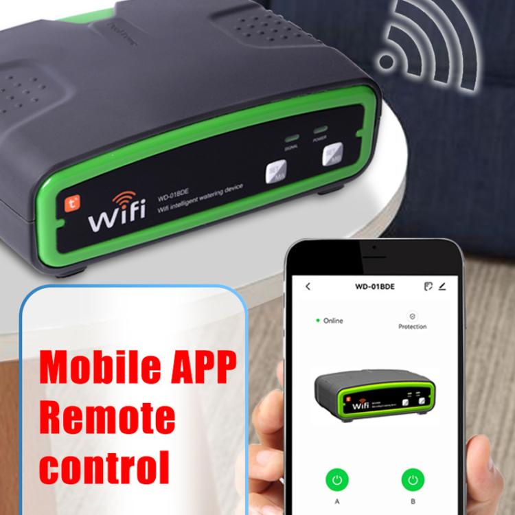 WD-01BDE WiFi Smart Dual-Pump Automatic Watering Device App Remote Control Irrigation System - Grey