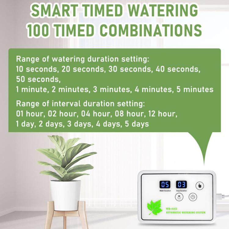 WD-01CS Adjustable Drip Arrow App-Controlled Watering Device Automatic Timed Irrigation Tool UK Plug