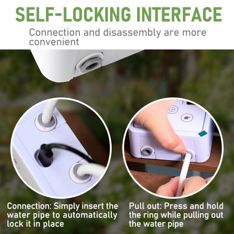WD-01CS Adjustable Drip Arrow App-Controlled Watering Device Automatic Timed Irrigation Tool UK Plug