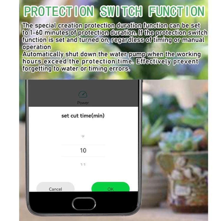 WiFi-Controlled Automatic Timed Drip Irrigation Watering System, Specification: US Plug - White