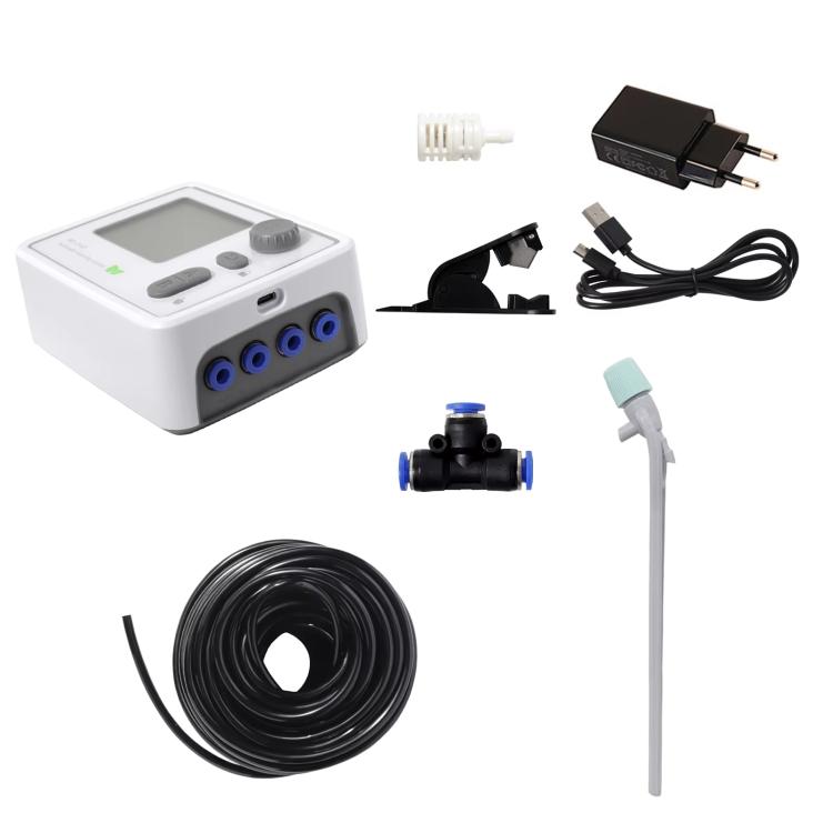 Smart Dual-Pump Watering System Potted Plant Timed Automatic Dripper, Spec: Adjustable Drip Arrow EU Plug