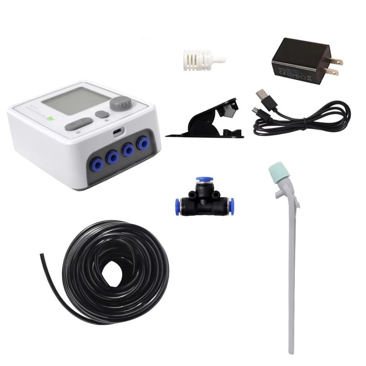 Smart Dual-Pump Watering System Potted Plant Timed Automatic Dripper, Spec: Adjustable Drip Arrow US Plug