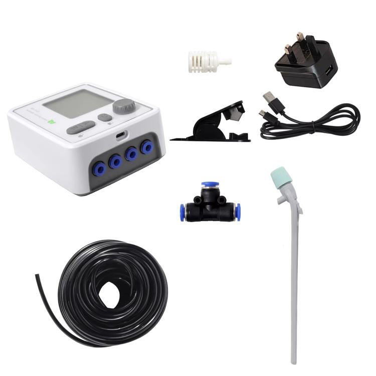 Smart Dual-Pump Watering System Potted Plant Timed Automatic Dripper, Spec: Adjustable Drip Arrow UK Plug