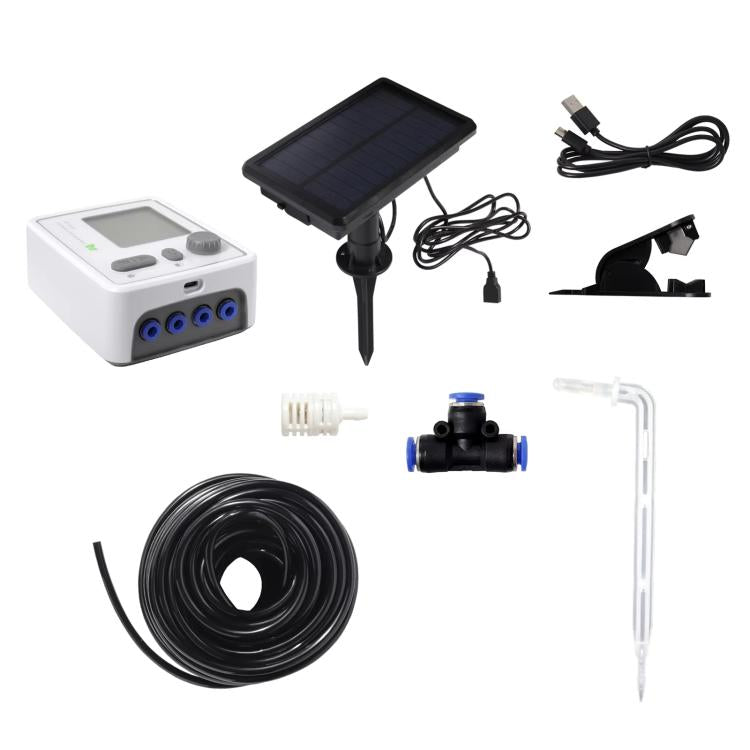 Smart Dual-Pump Watering System Potted Plant Timed Automatic Dripper, Spec: Solar Transparent Drip Arrow