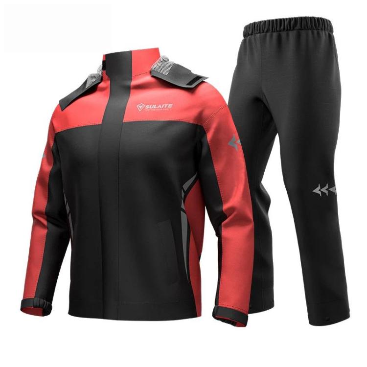 SULAITE Outdoor Oxford Fabric Motorcycle Split Rain Suit, Size: M