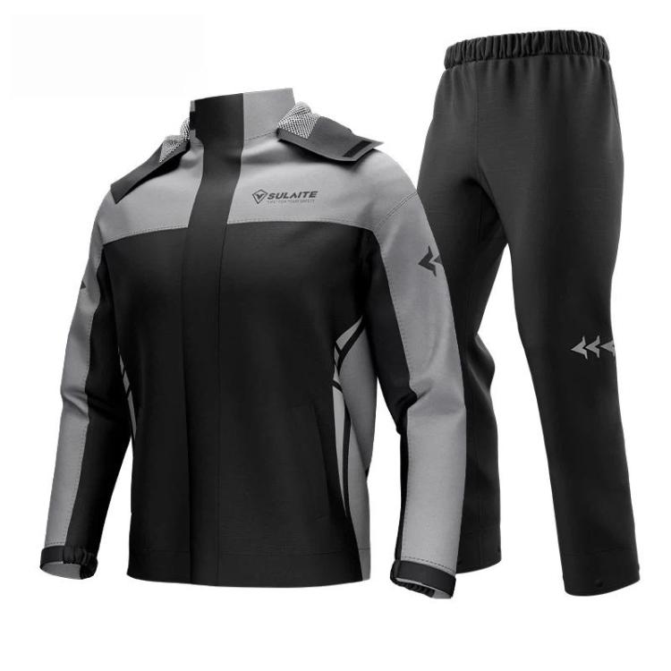 SULAITE Outdoor Oxford Fabric Motorcycle Split Rain Suit, Size: XXL
