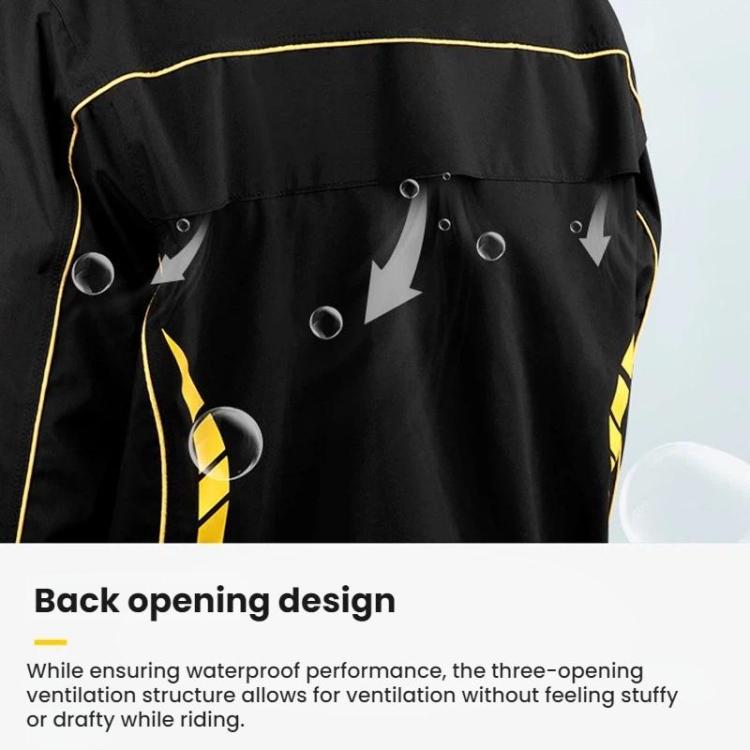 SULAITE Outdoor Oxford Fabric Motorcycle Split Rain Suit, Size: XXXL
