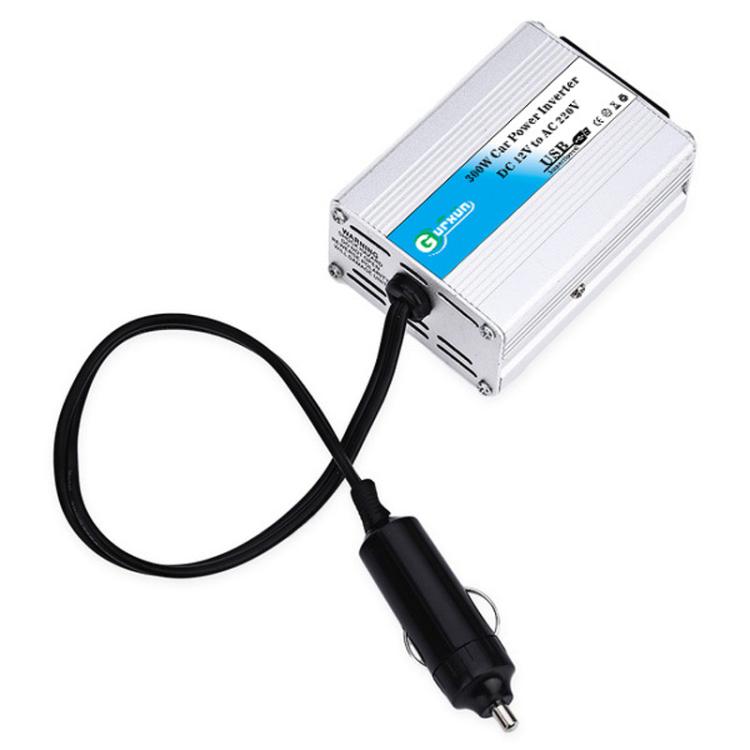 Gurxun 150W Aluminum Alloy Car Power Inverter With Cigarette Lighter, Spec: 12V To 220V