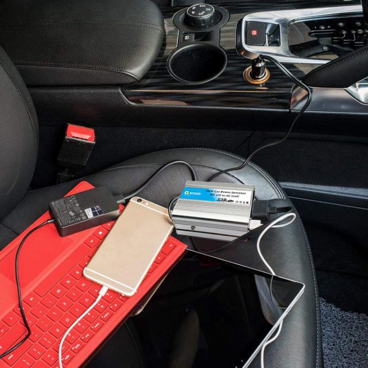 Gurxun 150W Aluminum Alloy Car Power Inverter With Cigarette Lighter, Spec: 12V To 220V