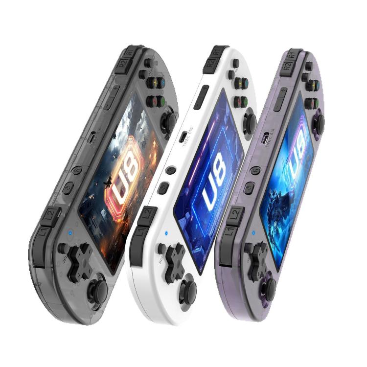 U8 Retro Handheld Game Console Open-Source 4 Inch HD IPS Screen Portable Console, Size: 128G
